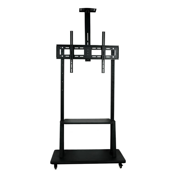 Supporto su carrello orientabile per schermi 42" a 100" (120kg) e ripiano LINK