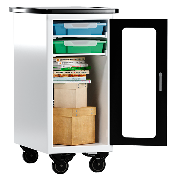 Modulo laterale a scelta con ripiani amovibili