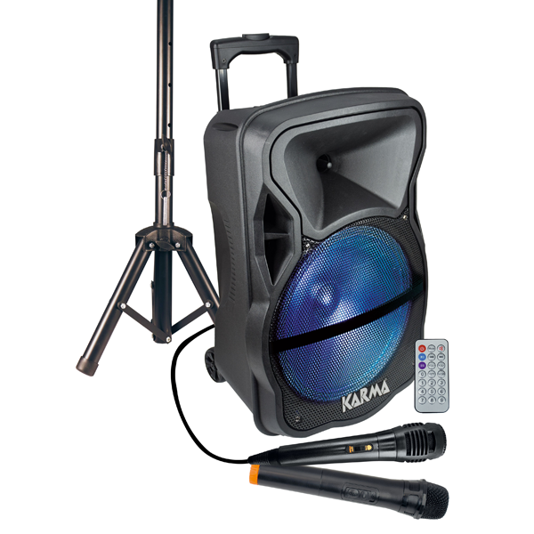 Diffusore amplificato con radiomicrofono 600W PMPO - LX 12