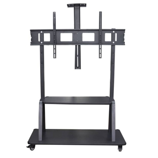 Supporto su carrello orientabile per schermi 52" a 180" (130kg) e ripiano LINK