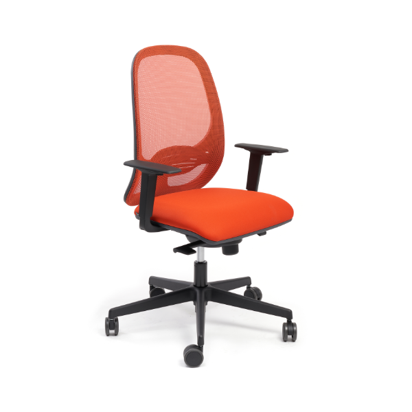 Sedia operativa Dallas colore rossa - nera