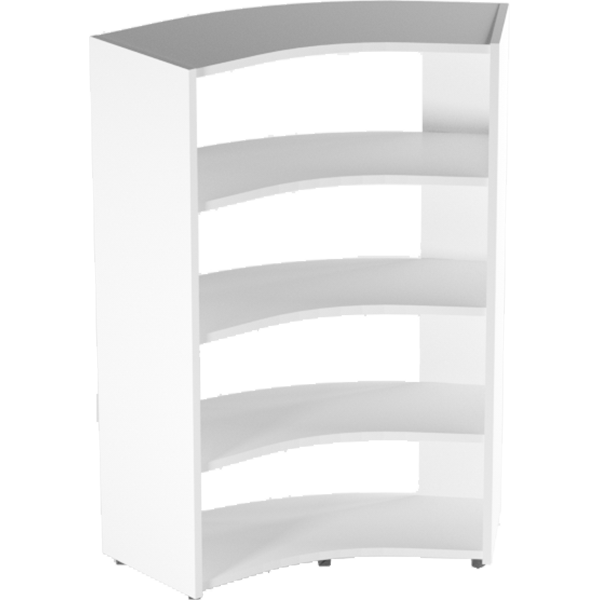 Libreria bifacciale a 4 piani