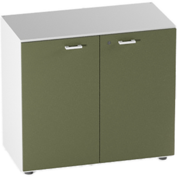 Libreria bassa ante legno con serratura SmartArreda