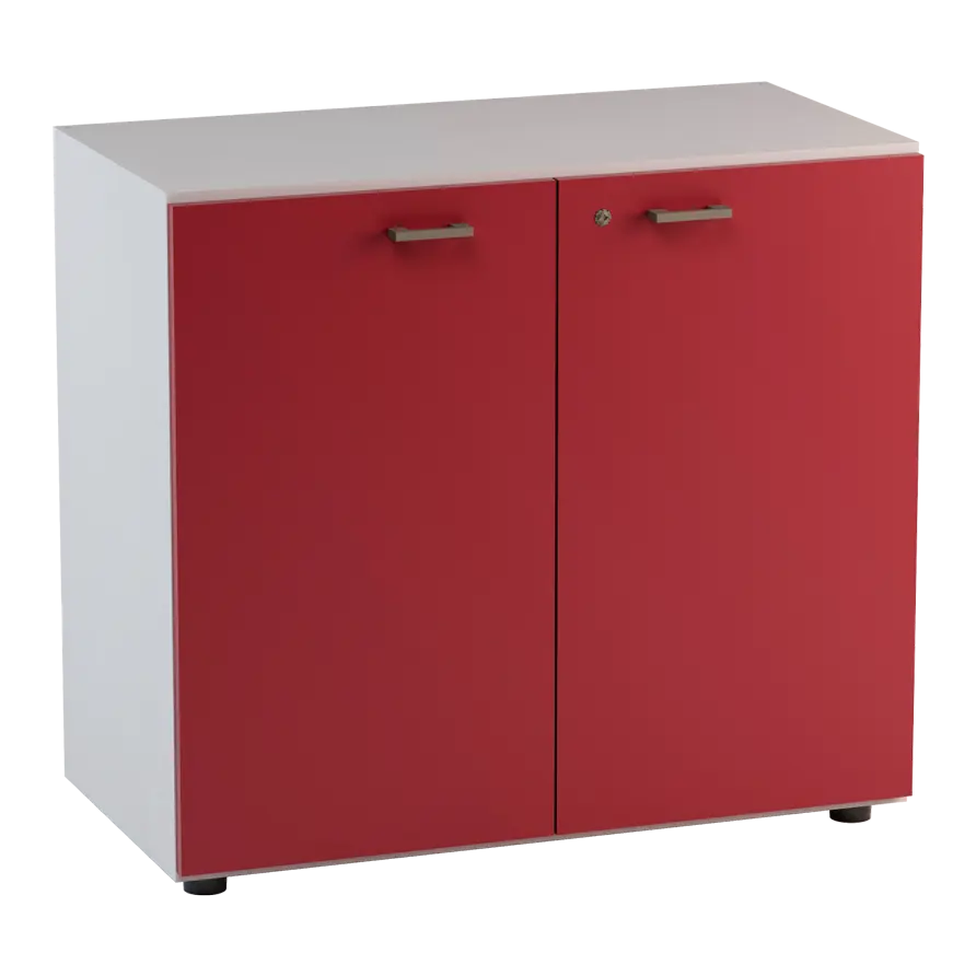 Libreria bassa ante legno con serratura SmartArreda