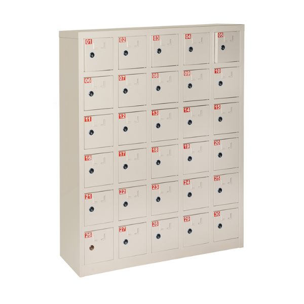 Porta cellulari in metallo con chiusura a chiave - 30 alloggiamenti