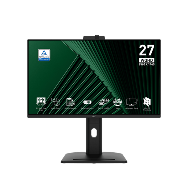Monitor MSI PRO MP275QPDG 27" IPS FullHD Audio - Pivot e regolabile in altezza Powe Delivery USB Type-C per alloggiamento NUC